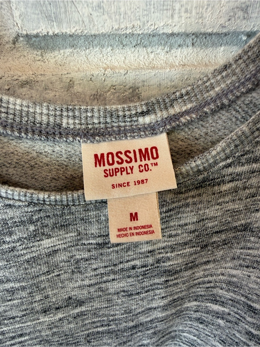 Mossimo Supply Co. Men's Light Heather Gray Crewneck Sweater